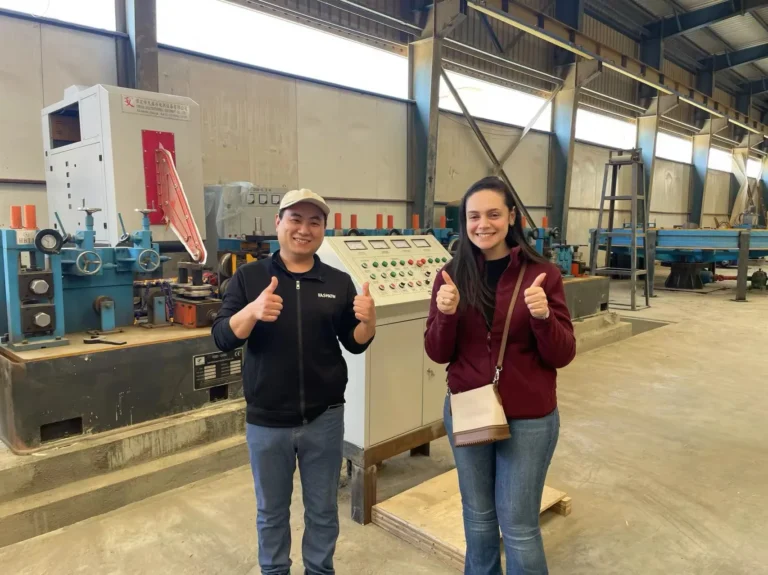 HG76 × 3 mm construction tube line at the customer's plant in Egypt