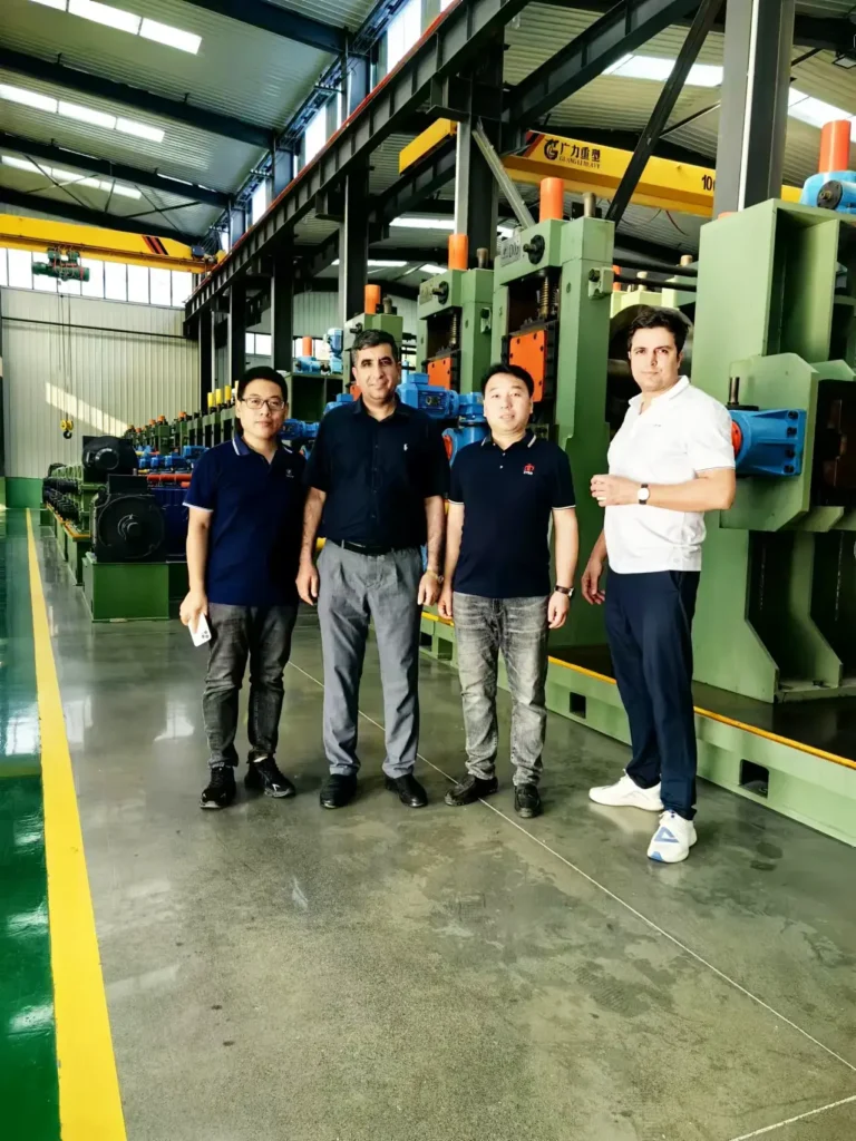 Customer from Afghanistan visiting the Tengtian works — 250 × 250 mm construction tube