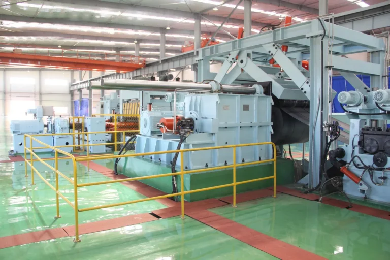 Cut-to-length line: shear and stacking section