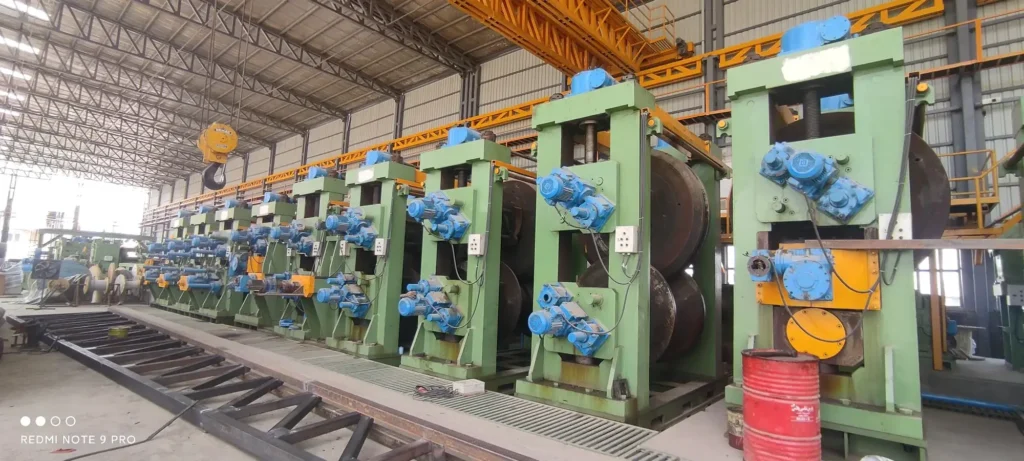 Square tube mill, gantry-type stand