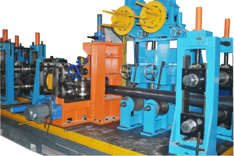 HG219 welding section with the impeder and squeeze rolls
