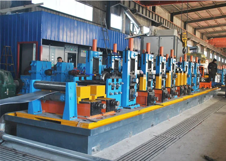 HG219 tube mill line under the overhead crane