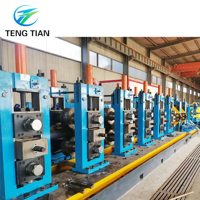 HG219 tube mill line with the stands and runout table