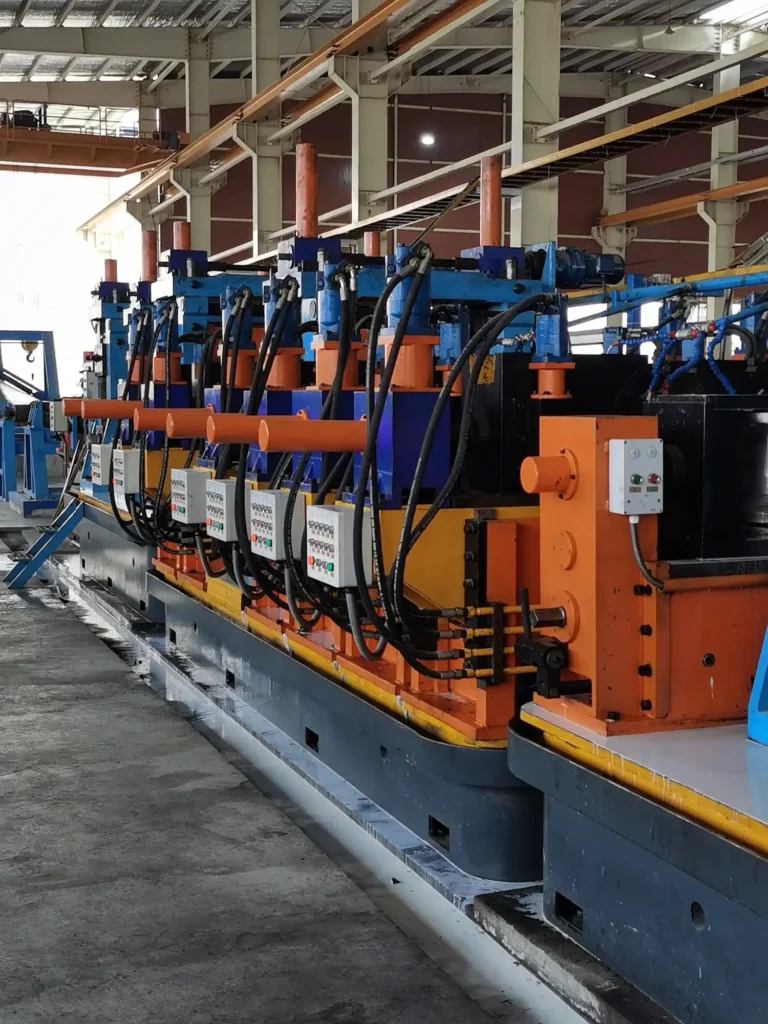 HG325 tube mill line, sizing stands on the base frame
