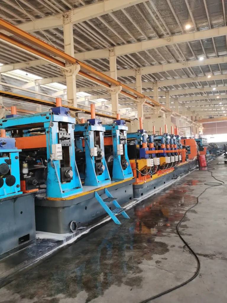 HG325 tube mill line in the workshop