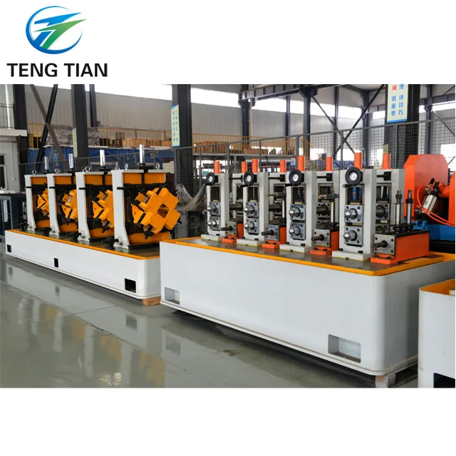 HG50 tube mill line with the operator platform and control desk