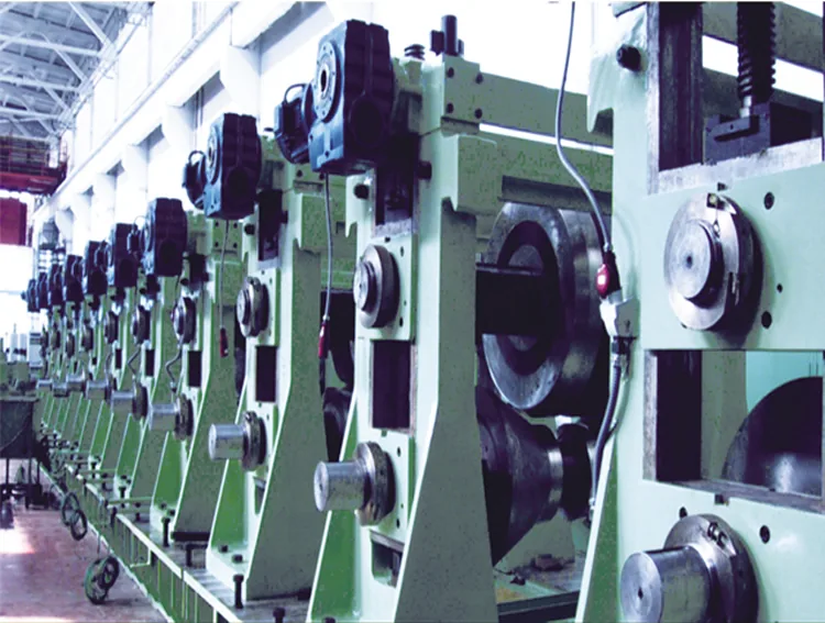 HG508 large-diameter tube mill, row of heavy forming stands