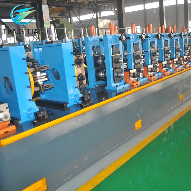 HG76 tube mill line with the forming stands in a row
