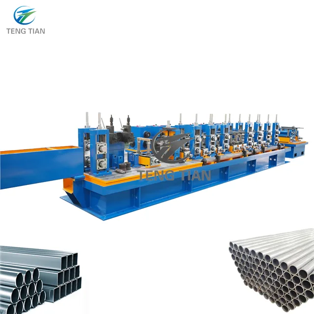 HG76 tube mill line and tube samples, three-quarter view