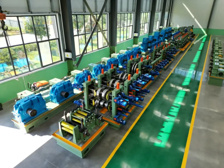 Tube mill forming and sizing stands