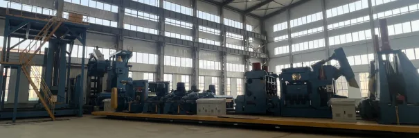 Spiral welded pipe line forming station making large diameter SSAW steel pipe